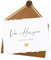 Joli Coon Hochzeitskarte Handgerissen - Von Herzen alles Liebe - A6 mit Naturkuvert und Wachssiegel - Karte Hochzeit
