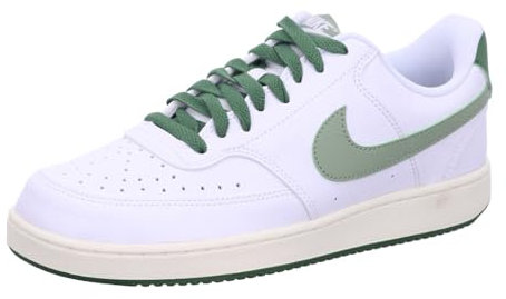 Nike Sneaker Court Vision Lo, White/Oil Green-Treeline-Sail, FJ5480-100, 45 EU (11 US)