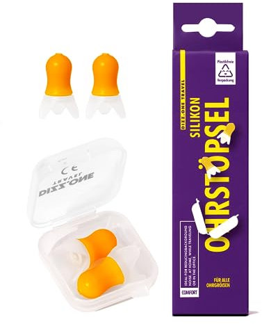 DIZZ.ONE® - Silikon Ohrstöpsel | Perfekt für die Reise Druckausgleich Rauschunterdrückung Gehörschutz Schlafen Wiederverwendbar