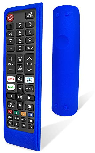 Samsung Remote Protective Cover - Silicone, Drop-Proof, Dust-Proof, Washable, Compatible with Voice Remote, Blue
