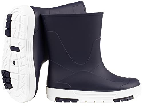 CAMMINARE walk a mile Stivali da Pioggia in Gomma Bambini Adolescenti Ragazze Ragazzi 22-35 EU (Blu marino, numeric_28)