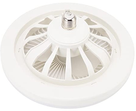 Garosa Moderno Ventilador de Techo Empotrado Interior Con Luces LED, 36W 9,8 Pulgadas, Mini Circulación E27, Lámpara Para Dormitorio, Sala de Estar, Cocina