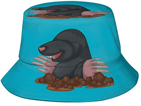 351 Herren Damen Eimer Hut Süße Maulwürfe Strandhut Einheitsgröße Bucket Hat Haltbare Sonnenhut Für Sommer Strand Urlaub