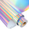 VINYL FROG Holographic HTV Vinyl Roll 12 x12ft Holographic Silver Metallic Heat Transfer Vinyl Iron on Vinyl Easy to Cut & Weed DIY Heat Press Design for T-Shirts