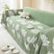 Gualiy Sofa Bezug 180x200cm, Blumen Gedruckt Couchbezug 2 Sitzer Sofabezug Waschbar Grün Sofabezug für Wohnlandschaft