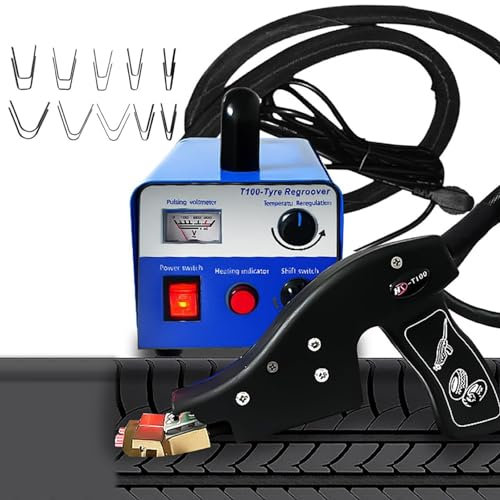 IINCOOY Reifen Nachschneidewerkzeug Auto Reifen Gummireifen Einstechen Elektrische Gummimaschine Reifen Nachschneidemaschine