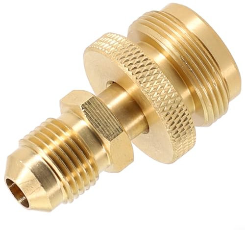 Zoegneer Brass Adapter For Camping Grill Stove, Fits Most Regulator And Extension Hose Flare Fittings, 3/8 Male Flare To 5/8 18UNF Female For Camping Gas Stoves