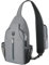 BROADREAM Schultertasche für Herren und Damen, Handy-Umhängetasche mit Wasserflaschentasche, tragbar, Wandern, Tagesrucksack, multifunktionale Reisetasche, Hellgrau