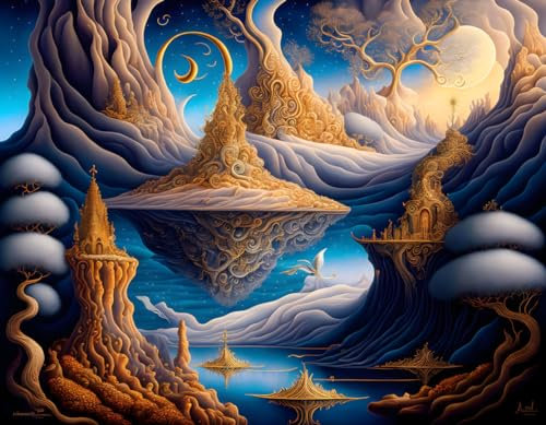 ZHAOSHAN Tableau sur toile poster 58 x 90 cm sans cadre Moïse et le buisson ardent