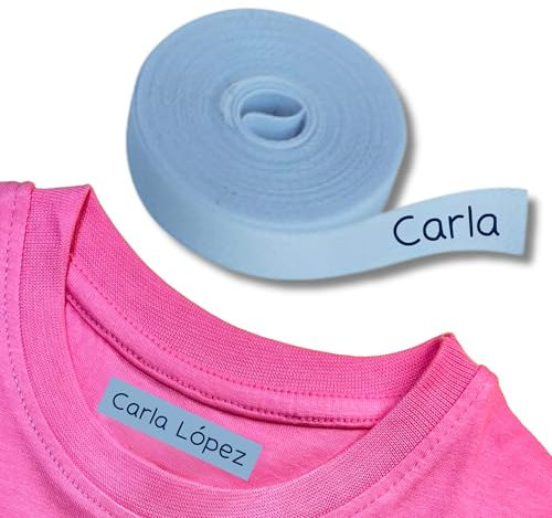 SticTag Customizable Iron-on Tape for Children and for Labeling with Name and Mark on School (Blue)