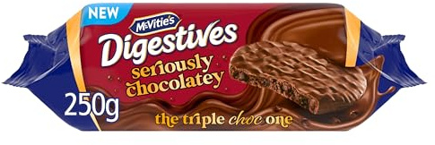 McVitie's Seriously Chocolatey Digestive Biscuits, 250g (Pack of 1)