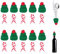 TAIKOUL 20 Stück Set Mini Weihnachtsmütze Kleine Weihnachtsmützen Für Flaschen Besteckhalter Weihnachten Nikolausmütze Klein Flaschen Deko Weihnachten