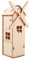 Amosfun Unfertiges Holz-Solarbetriebene WindmüHle Bausatz - Wissenschaftliches Projektspielzeug FüR Kinder Ab 10 Jahren, Diy Dekoration FüR Garten Und Zuhause