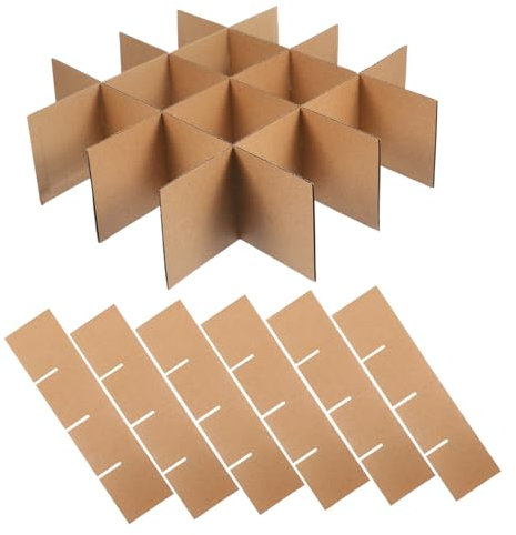 TOKIDNY Karton-teiler Für Umzugskartons Verpackungsmaterial Für Gläser Und Geschirr Einfache Installation Vielseitig Einsetzbar Für Transport Und Lagerung Robust Und Wiederverwendbar