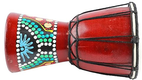 H?lzernes Djembe-Handschlaginstrument f¨¹r Kinder und Erwachsene. Traditionelle Afrikanische Trommel mit Klarem Klang,Zubeh?r f¨¹r Golfwagen