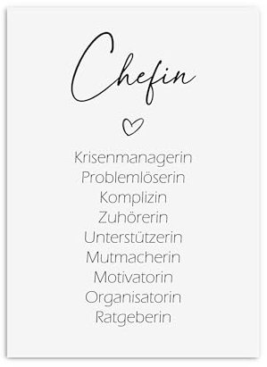 Nastami Postkarte SYNONYME (Chefin)
