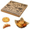 Ksvaye 200 Blatt Burger Papier Braun Bedrucktes Backpapier Zeitungsoptik Deli, Papierblätter Einweg Lebensmittelverpackungspapier Deli Wrap Papier für Sandwiches, Pommes Frites, Burger, 22 x 22 cm