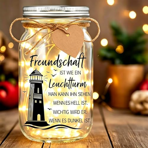 Geschenk für Freundin,Beste Freundin Geschenke Weihnachten | LED Flaschenlicht,Geburtstagsgeschenk Freundschaftsgeschenke für Frauen,Persönliche Wunschzettel,Warme Dekoration