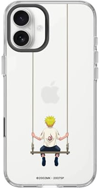 RhinoShield Handyhülle kompatibel für [iPhone 16 Plus] | Clear Case - Anti-Vergilbung, Hohe Transparenz, Übertrifft Militär-Fallteststandard - [Naruto Shippuden/Naruto – Schaukel]