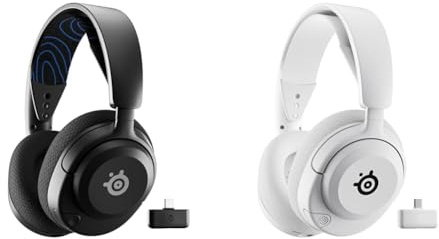 Bundle of SteelSeries Arctis Nova 5P Wireless Schwarz + Weiß PS5 Gaming Headset– Für PS5, PC, Handy – Magnetische Neodym-Treiber – 100+ Audio Presets – 60 Std. Akkulaufzeit – 2,4 GHz oder BT-ClearCast