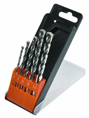 AVIT AV08010 Masonry Drill Bit, Silver/Orange/Black, Set of 5 Piece