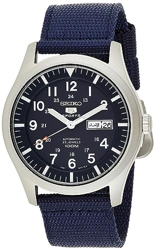 SEIKO Men's Analogue Automatic Watch with Textile Strap SNZG11K1