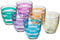 Pasabahce Helezon Lot de 6 Verres à Eau Multicolores