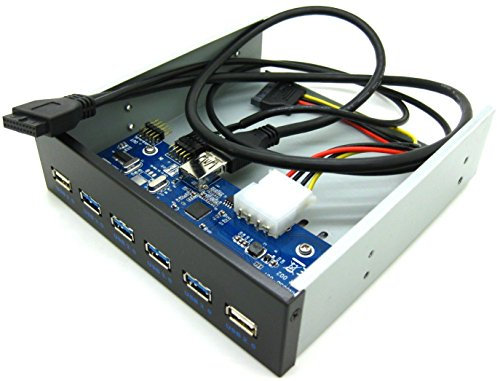 KALEA-INFORMATIQUE Pannello frontale 4 porte USB 3.0 e 2 porte USB 2.0 per slot CDROM da 5,25. USB3 Superspeed 5G