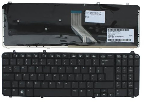 Power4Laptops UK Layout Black Replacement Laptop Keyboard Compatible With HP Pavilion DV6-1130TX