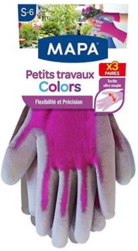 MAPA Gants de Jardin Petits Travaux Colors S-6