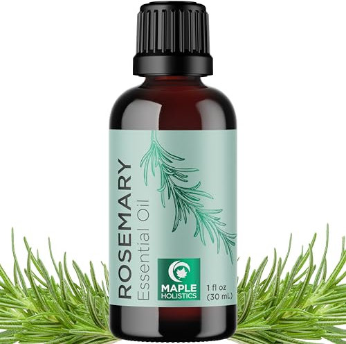 Pure Rosemary Oil for Hair and Skin - Undiluted Premium Grade Rosemary Essential Oil for Diffusers Aromatherapy and Beauty DIYs - Nourishing Rosemary Hair Oil for Enhanced Shine and Volume (30mL)
