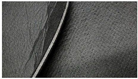 Fabrics-City schwarz/schwarz 10mm Schaumstoff mit Filz kaschiert Doubleface Kfz Bespannstoff Bastelstoff Dekorationsstoff Polsterstoff Nähzubehör Autoinnenraum DIY Möbel, Polster Stoff, 3219
