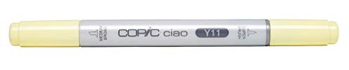 COPIC Ciao Marker Typ Y - 11, Pale Yellow, vielseitiger Layoutmarker, mit einer mittelbreiten und einer Brush-Spitze
