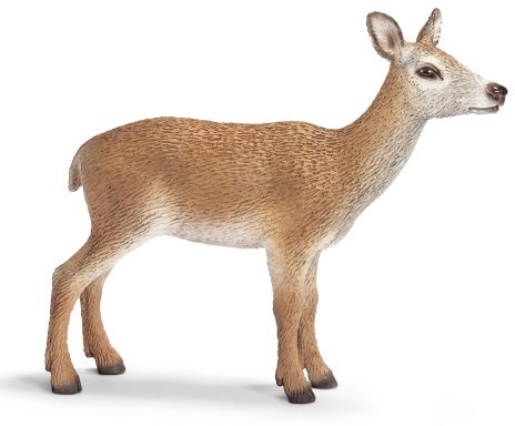 Schleich - Figura Ciervo Hembra, Color Rojo (14630)