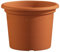 Lhicum Geo Pot à plantes en plastique Rond 25cm x 19.5cm Terre cuite