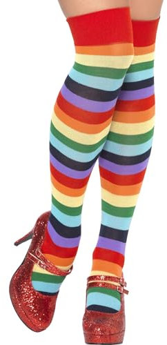 Smiffys Chaussettes de clown, montantes, multi couleurs