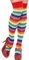 Smiffys Chaussettes de clown, montantes, multi couleurs