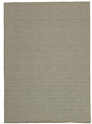 RugVista Handloom Flat Teppich, 200 x 300 cm, Hell Grau/Beige