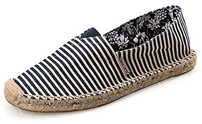 Alexis Leroy Men's Summer Classic Canvas Flat Espadrilles Casual Shoes