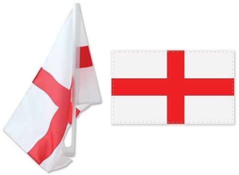 Twin Pack of England St George's Cross Flags Women's Euros Euro 2025