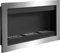 HOMCOM Cheminée Murale Design au bioéthanol avec 3 brûleurs en Acier Inoxydable 110 x 63 x 16cm
