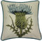McAlister Textiles Tapestry | Besticktes Zierkissen mit Füllung Blaue Diesteln | 40 x 40cm | gewobenes Blumen-Motiv | gefülltes Deko Kissen für Sofa, Couch, Garten