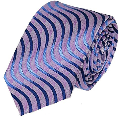 Louis Binder de Luxe Krawatte Tie Schlips große Auswahl viele Farben 273 blau lila