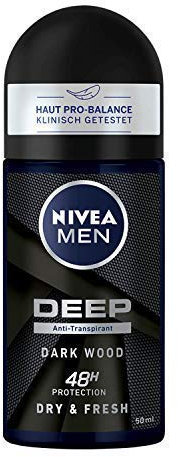 Nivea Men Deep Anti-Transpirant, Dry & Fresh 48h protection, 4er Pack (4x 50ml)