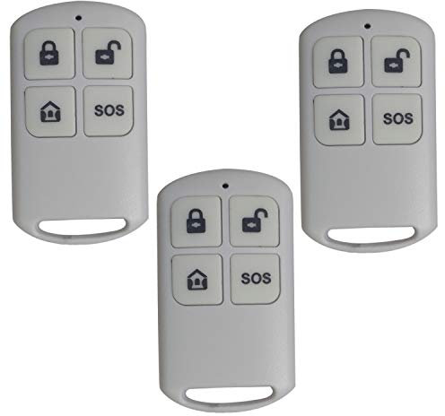 Kit 3x Telecomando per Centrale Allarme Antifurto Casa DynaSun Home DSYK01S Tecnologia Wireless 433 Mhz