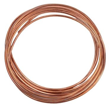 Kupferdraht, Blanker T2 Kupferdraht, ø 0,9mm-4mm, Reiner Basteldraht, Schmuckdraht, Coil Wickeldraht mit Gute Wärmeleitfähigkeit und Korrosionsbeständigkeit