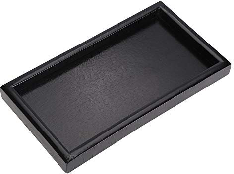 Rechteckiges Tee-Tablett aus Holz Restaurant Service-Tabletts Teller Tee Kaffee Snack Essen Mahlzeiten Massivholz-Tablett(30 * 20 * 2cm)