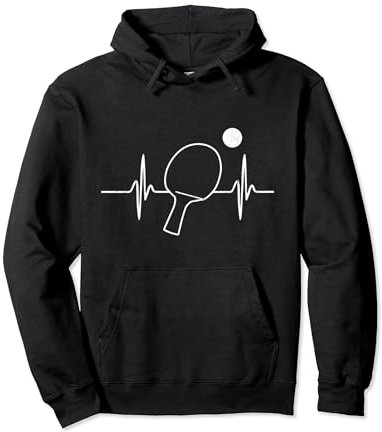 Tischtennis Herzschlag Pullover Hoodie