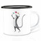 Ligarti® XXL Emaille Tasse (leicht & robust) | Camping Becher handveredelt in Deutschland | Kaffeetasse, Trinkbecher, Emaillebecher