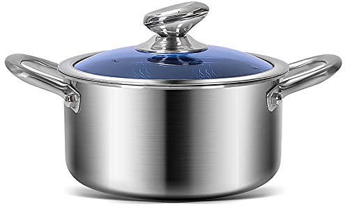 Lagertopf 316 Edelstahl-Waben-Non-Stock-Topf verdickter Haushalt unbeschichteter Kochtopf (Size : 20cm)